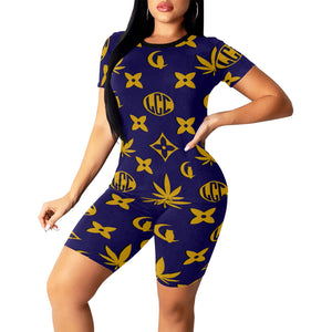 LCC WEEDY COLORS Women's Short Yoga Set