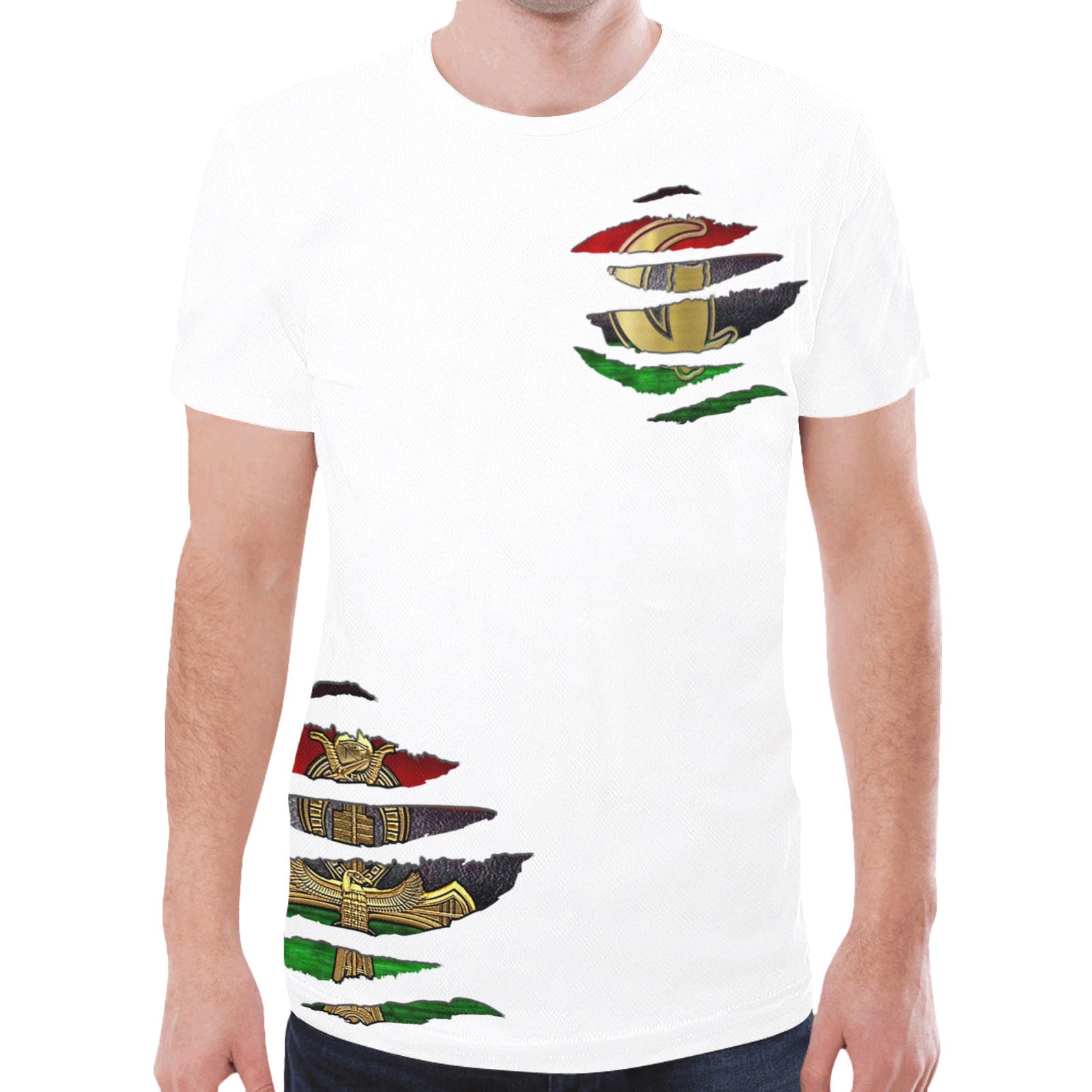 RBG ANKH RIPPED T-shirt for Men