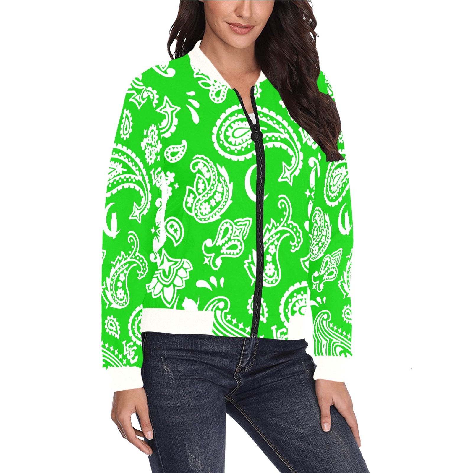 BANDANA PAISLEY  Bomber Jacket for Women