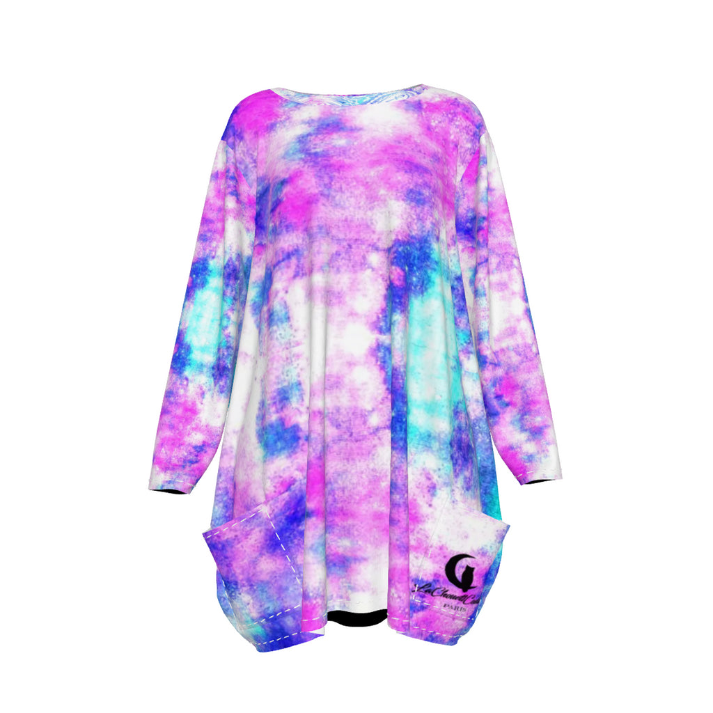 COLORFULL Women's Loose Crew Neck shirt