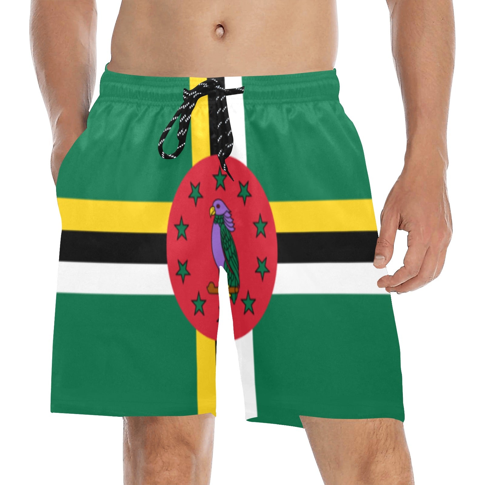 DIASPORA ENG/DUTCH Men's Mid-Length Beach Shorts