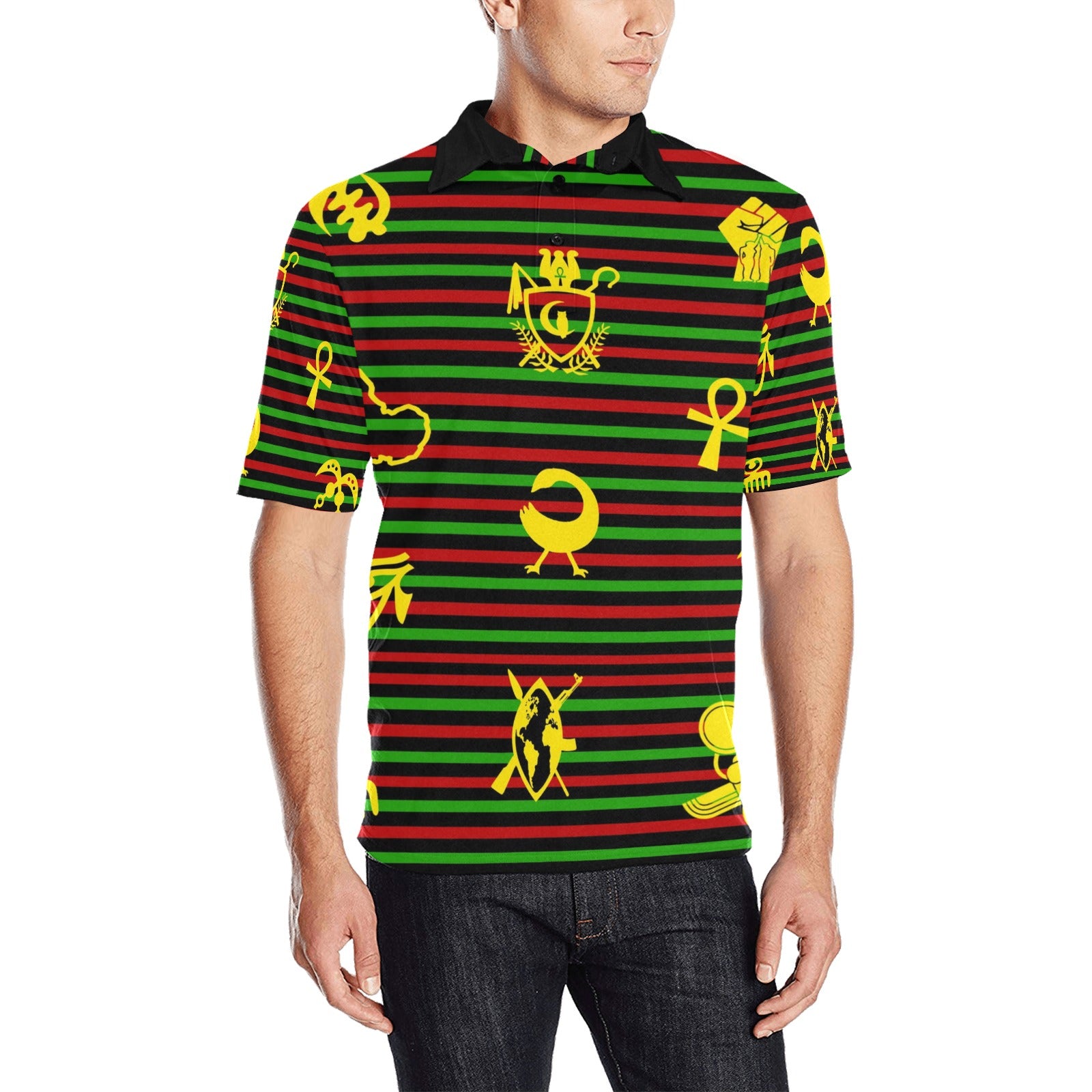 RBG KEMET Men's All Over Print Polo Shirt