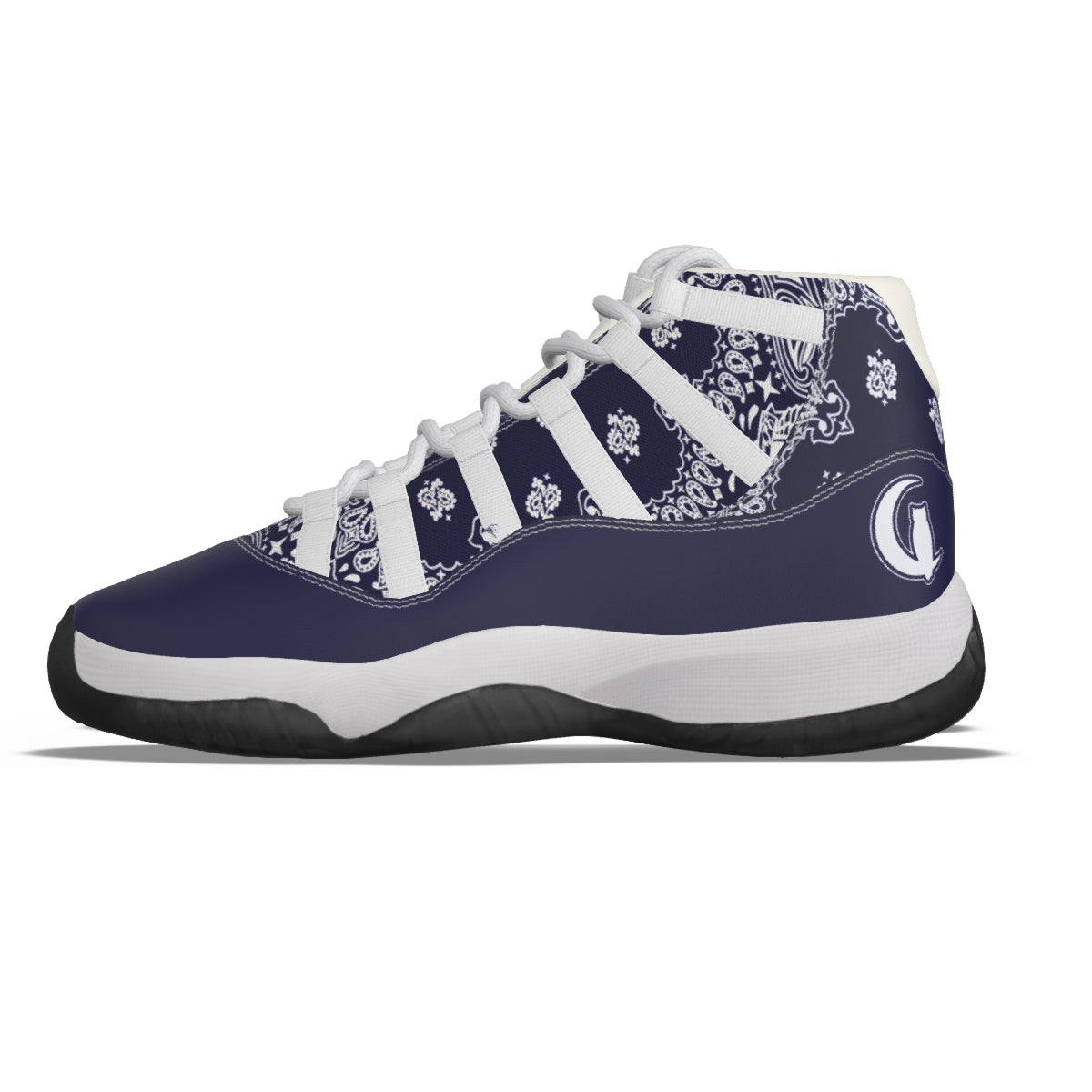 BANDANA NAVY Men's High Top Basketball Shoes