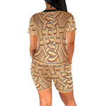 TEMBE ART WOOD Women's Short Yoga Set