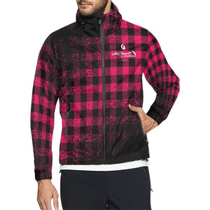 Dusty Plaid Unisex All Over Print Windbreaker