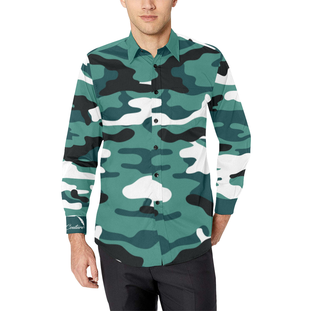 CAMOUFLAGE Casual Dress Shirt