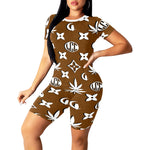 LCC WEEDY Women's Short Yoga Set