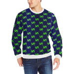 EXCELLENCE BLSKNK Men's Rib Cuff Crew Neck Sweatshirt