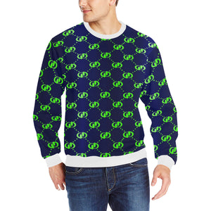 EXCELLENCE BLSKNK Men's Rib Cuff Crew Neck Sweatshirt