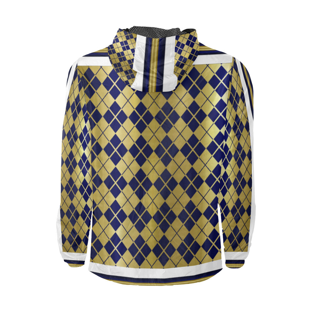 ARLEQUIN BLUE Unisex All Over Print Windbreaker