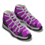 CAMOUFLAGE GRAPES Men's High Top Basketball Shoes