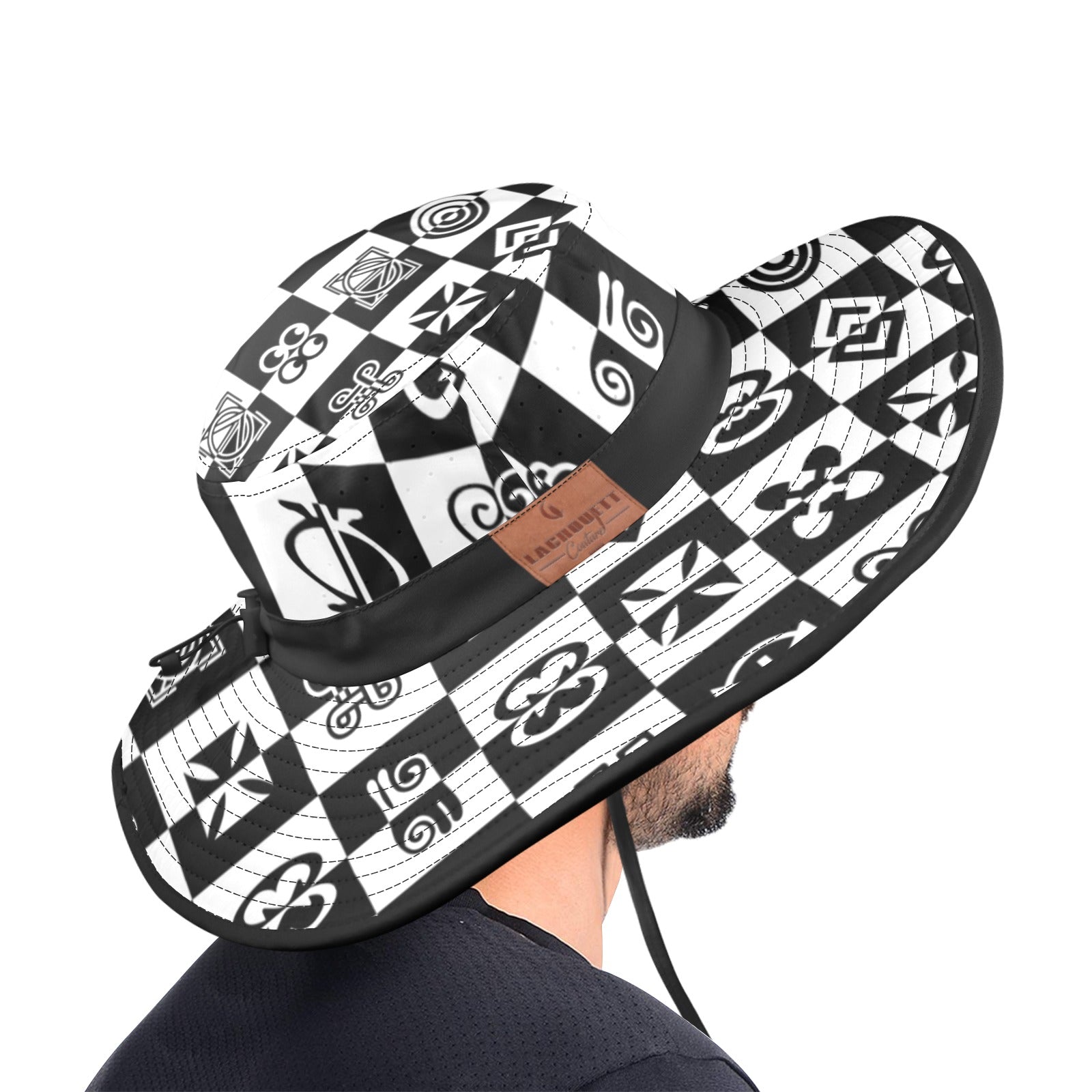 ADINKRA Wide Brim Bucket Hat