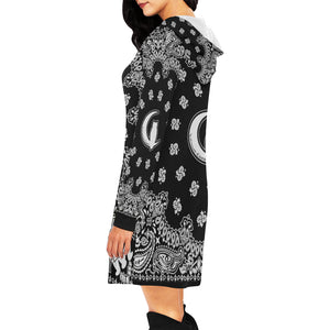 BANDANA BLCC All Over Print Hoodie Mini Dress