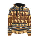 AFRIKAN ORNEMENT PADDED HOODIE JACKET