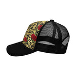 RED ROSES GOLD Trucker Cap E (Front Panel Customization)