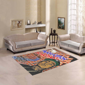 NIPSEY MARATHON CONTINUE Area Rug 5'3''x4'