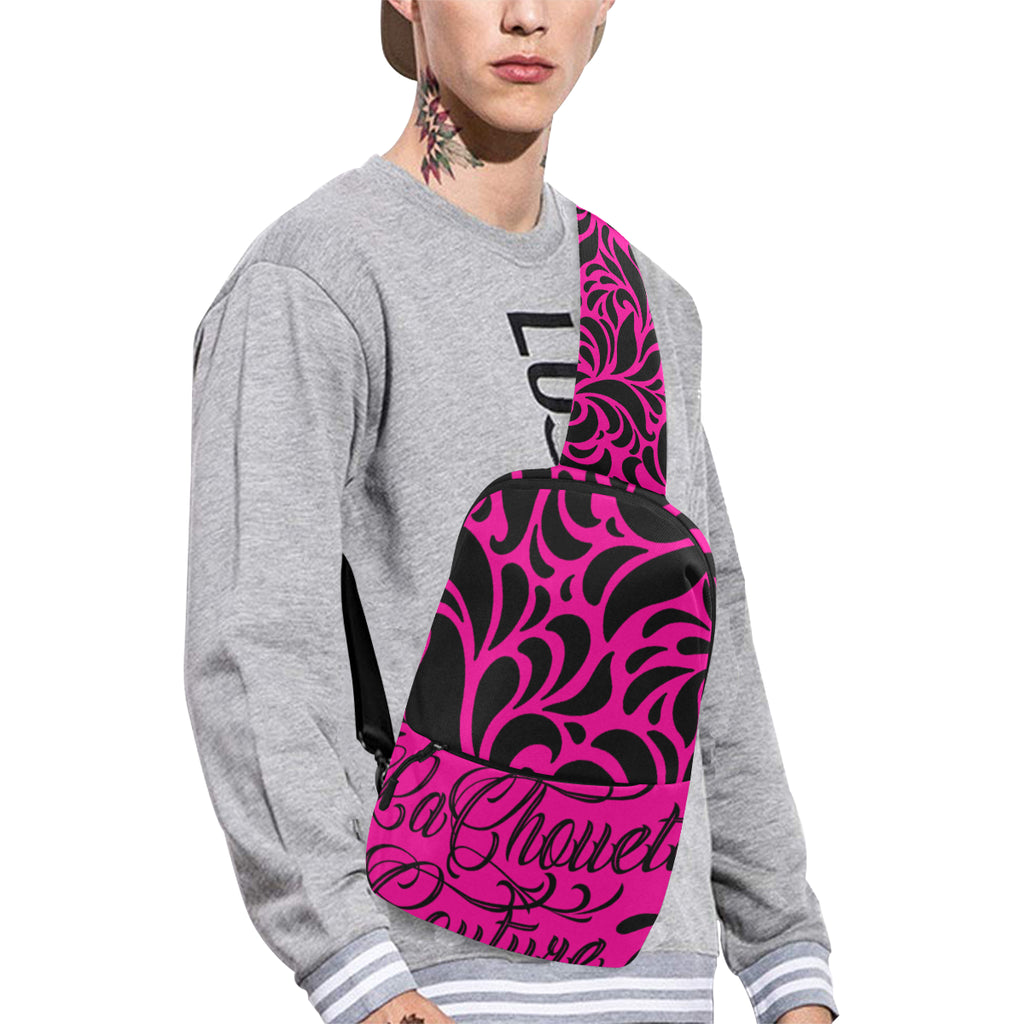 GORGIOUS LEAF PINKISH Chest Bag (Model 1678)