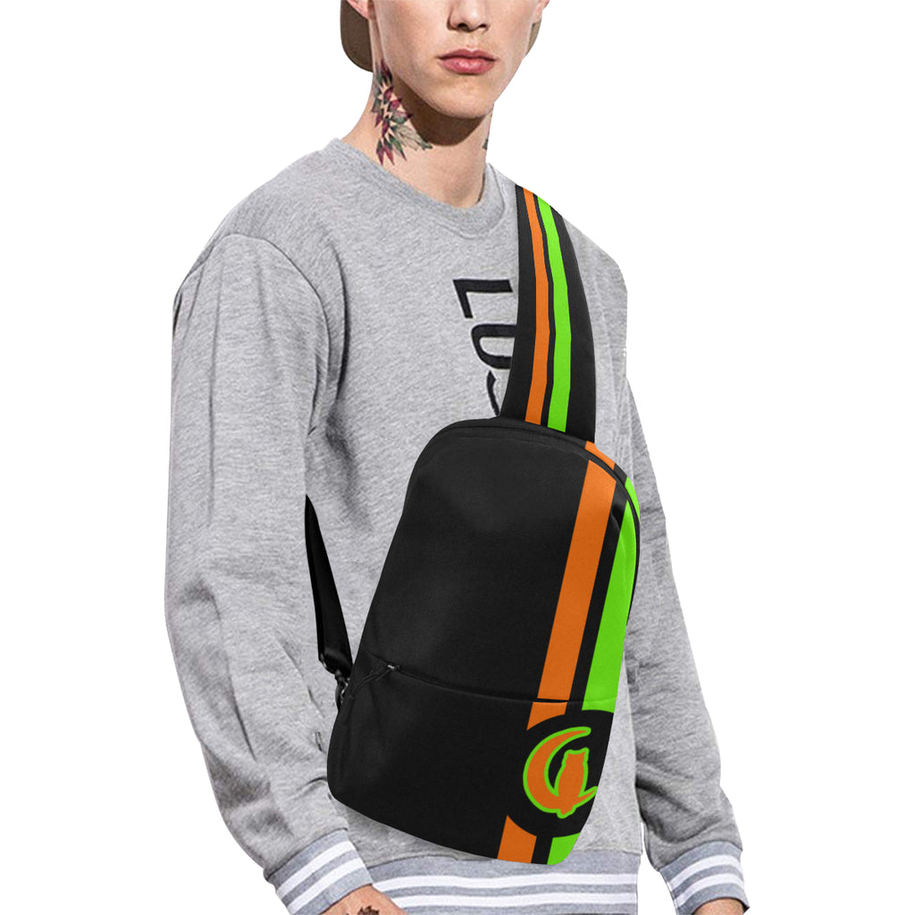 FRESH UP ORANGE Chest Bag (Model 1678)