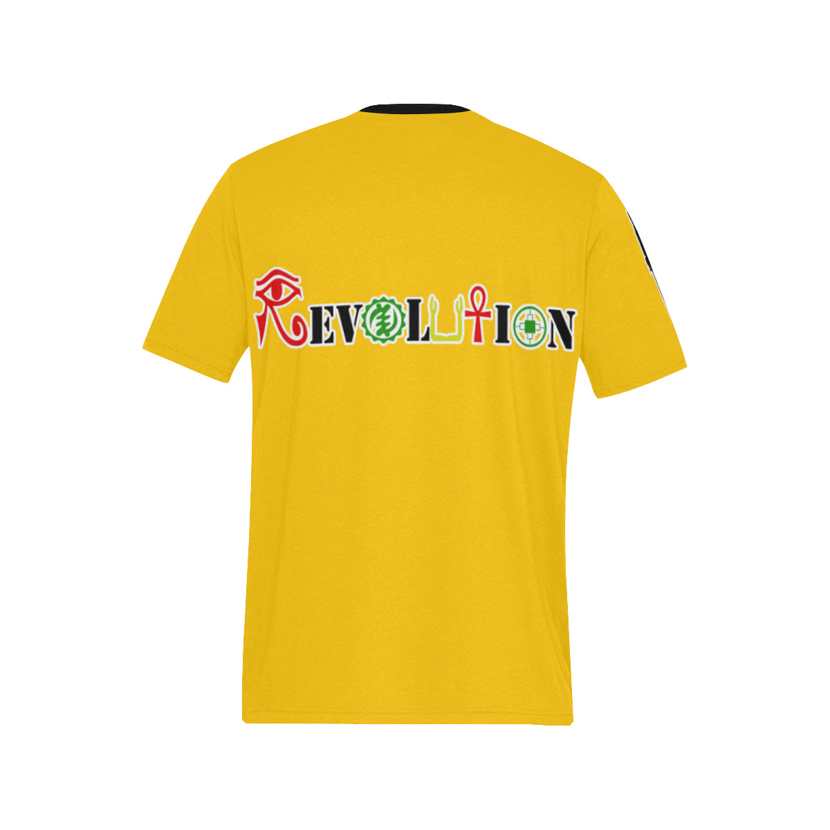 REVOLUTION YLW Men's All Over Print T-Shirt (Solid Color Neck) (Model T63)
