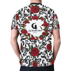 RED ROSES New All Over Print T-shirt for Men