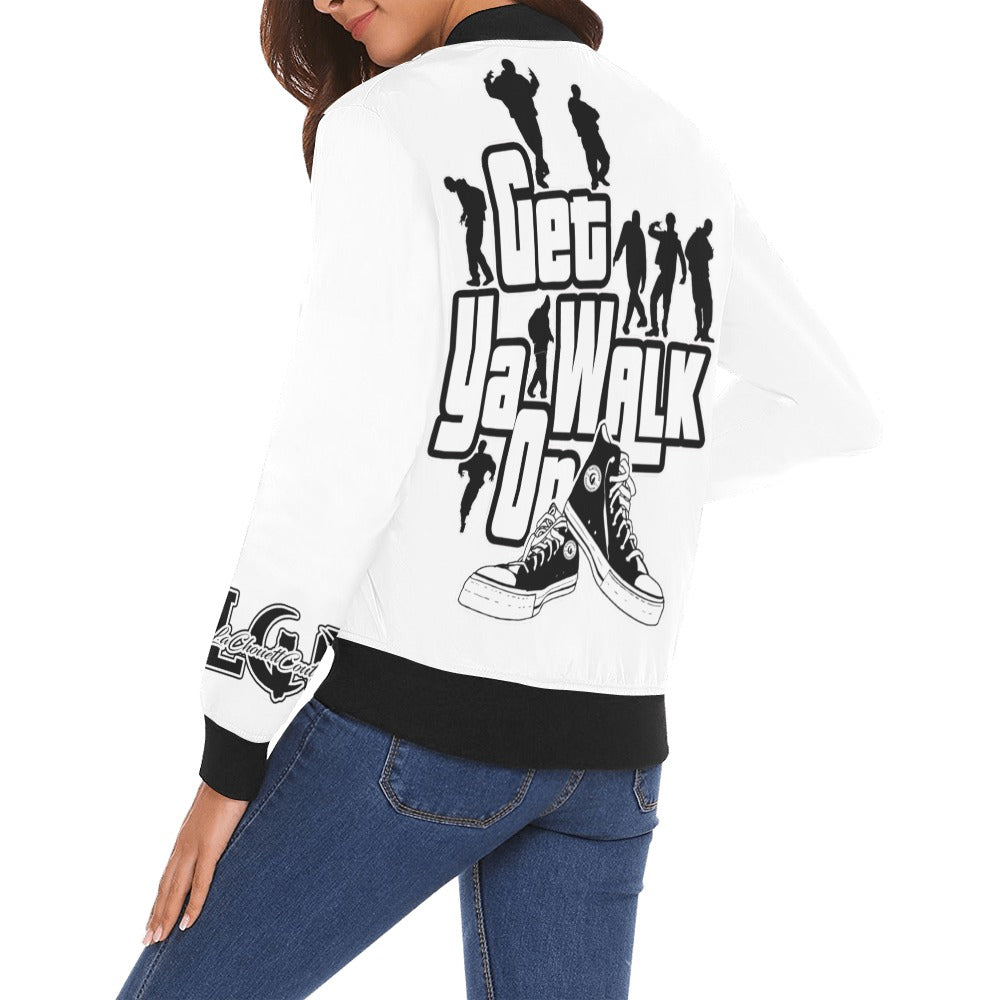 GET YA WALK ON Bomber Jacket for Women