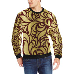 GORGIOUS BRDX LEAF Men's Rib Cuff Crew Neck Sweatshirt