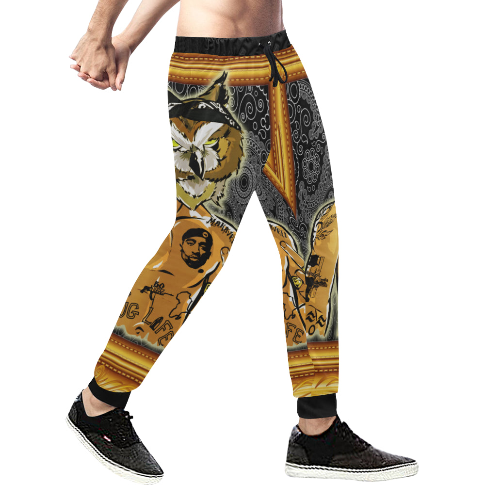 LACHOUETT SHAKUR Men's All Over Print Sweatpants (Model L11)