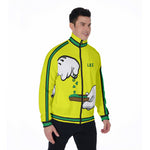 BURN THE OPPS YLW Stand Collar Jacket