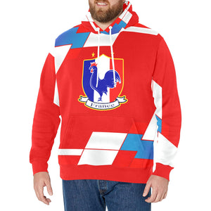 FRANCE Men's Long Sleeve Fleece Hoodie
