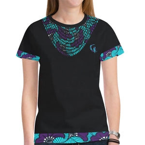 AFRIKA FLOWER New All Over Print T-shirt for Women
