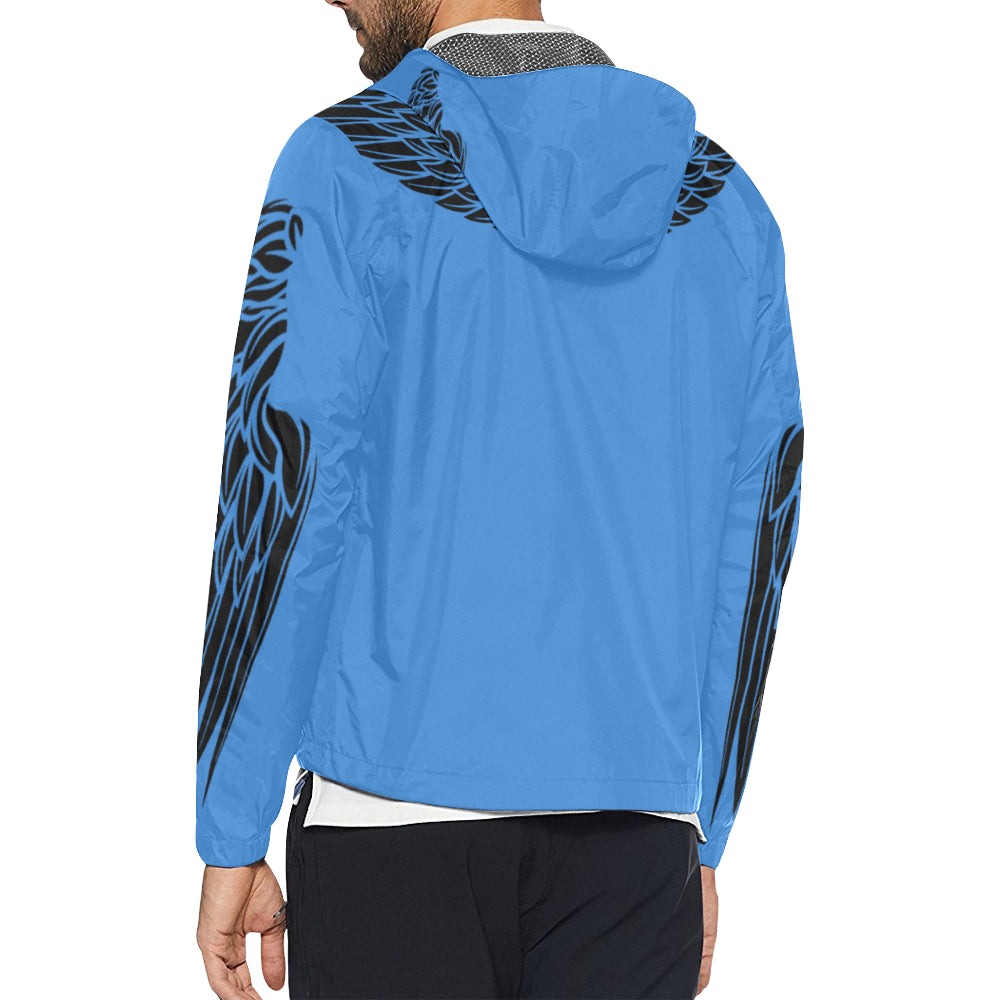 LCC WINGZ BLUE All Over Print Windbreaker for Unisex