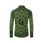BANDANA KAKI Men's All Over Print Casual Dress Shirt