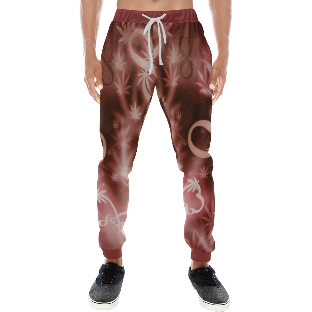 INFINITY RED COSMOS Men's All Over Print Sweatpants (Model L11)