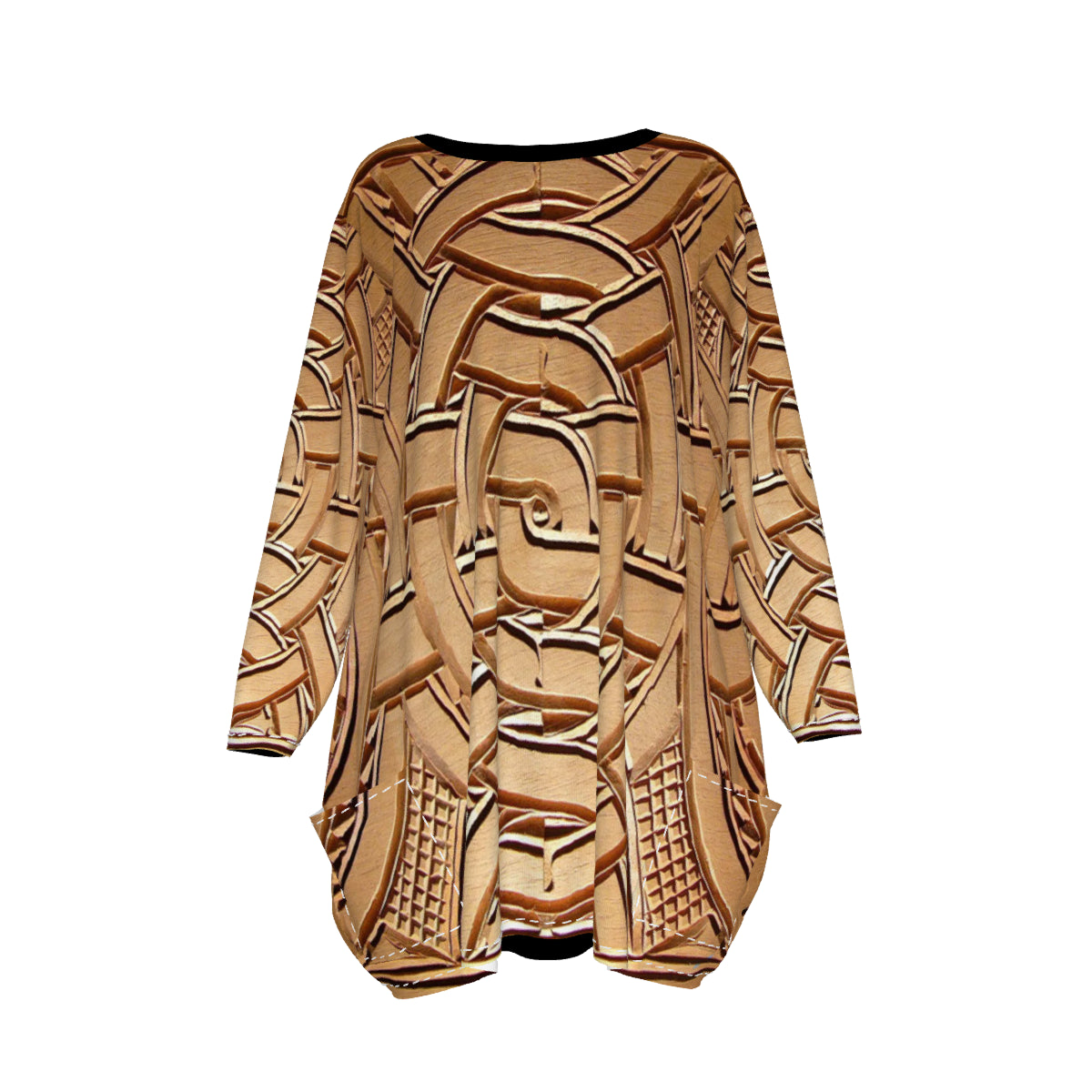 TEMBE WOOD Women's Loose Crew Neck shirt