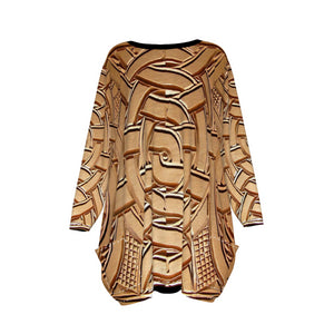 TEMBE WOOD Women's Loose Crew Neck shirt
