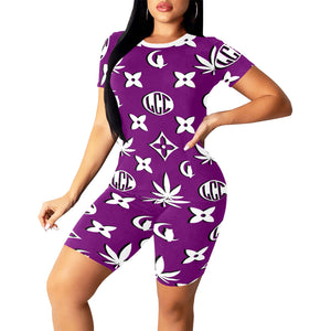 LCC WEEDY Women's Short Yoga Set
