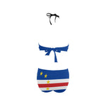 CAP VERT FLAG Women's Fringe Swimsuit (Model S32)