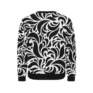 GORGIOUS LEAF Men's Rib Cuff Crew Neck Sweatshirt