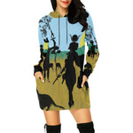 SAFARI NTR WARRIOR All Over Print Hoodie Mini Dress