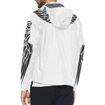 LCC WINGZ WHITE All Over Print Windbreaker for Unisex