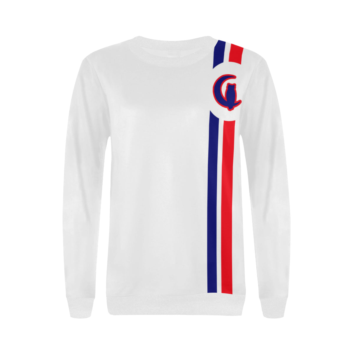 FRESH UP BBR Women's Rib Cuff Crew Neck Sweatshirt (Model H34)