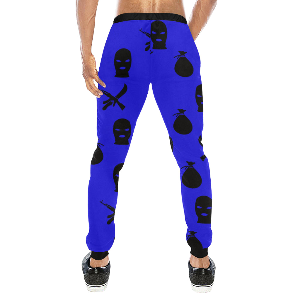 DRILLIN BLUE Men's All Over Print Sweatpants (Model L11)