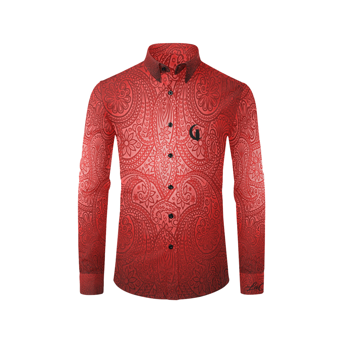LUXURY GANG Bs'UP Men's All Over Print Casual Dress Shirt (Model T61)