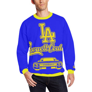 LOS ANGEL YLW STROKE All Over Print Crewneck Sweatshirt for Men (Model H18)