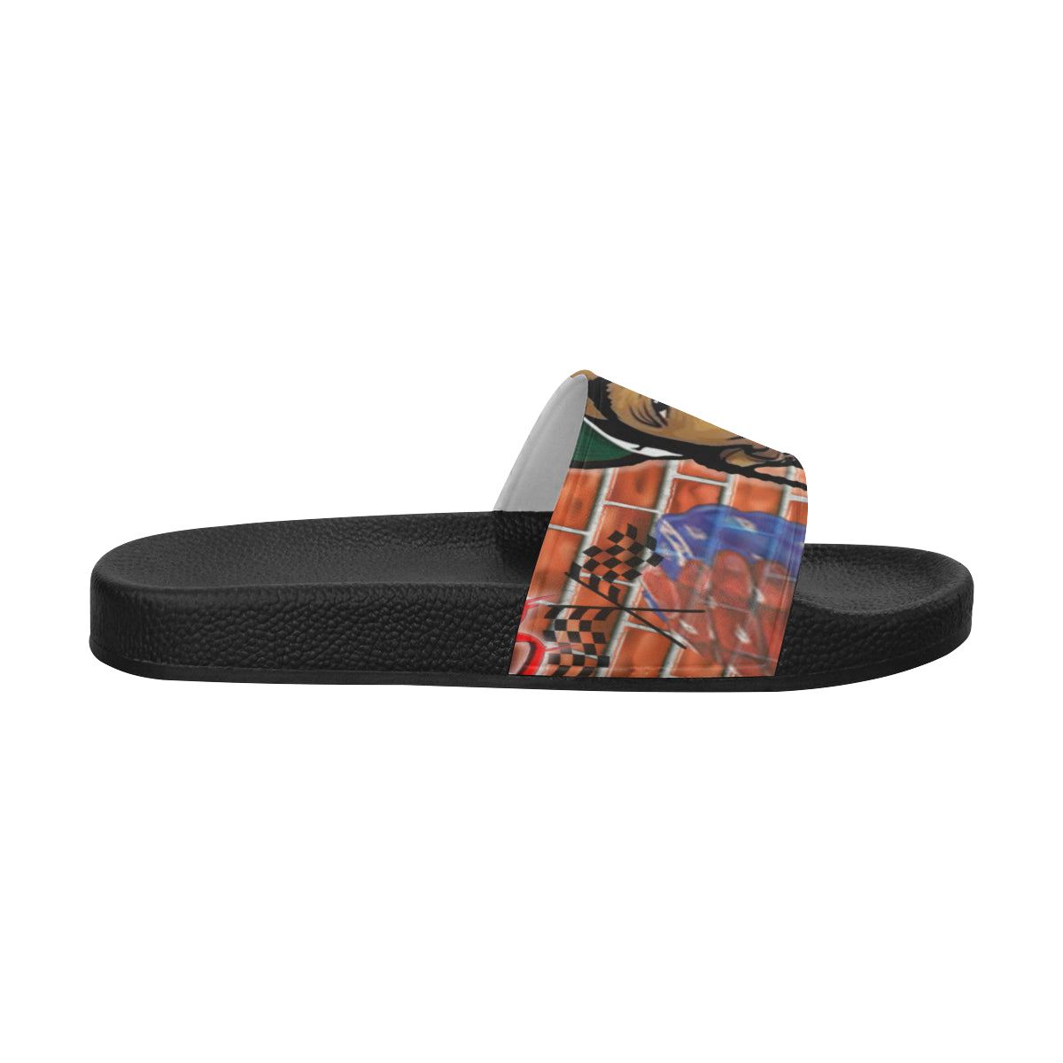 NIPSEY MARATHON CONTINUE Men's Slide Sandals (Model 057)