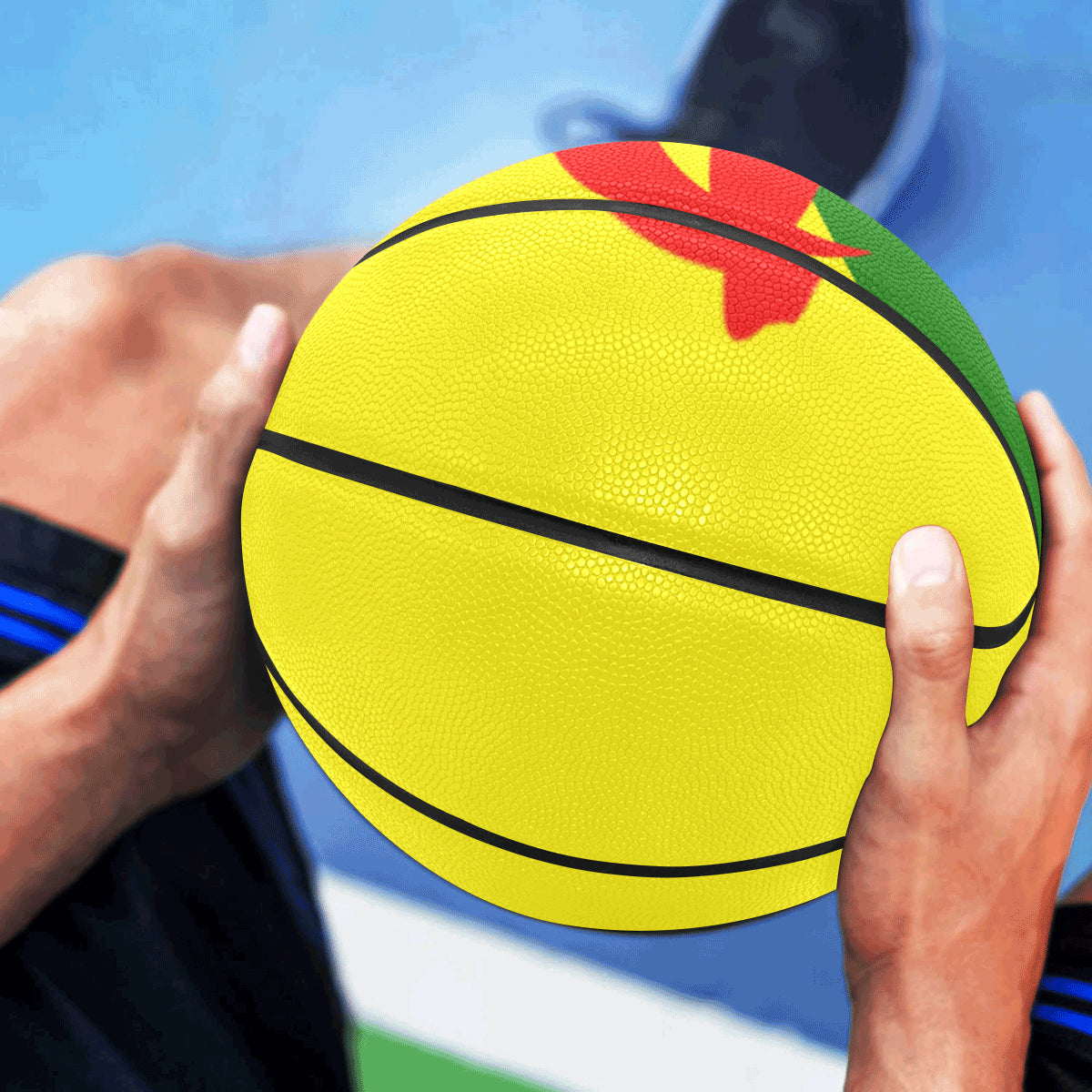 YANAZER  All Over Print Basketball
