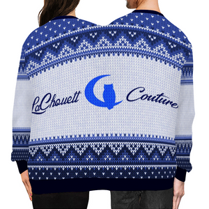 LCC Knitted BLUE Sweater Fashion Couple Sweatshirt