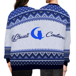 LCCKnitted BLUE Sweater Fashion Couple Sweatshirt