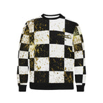 CHEST IN GOLD Men's Rib Cuff Crew Neck Sweatshirt