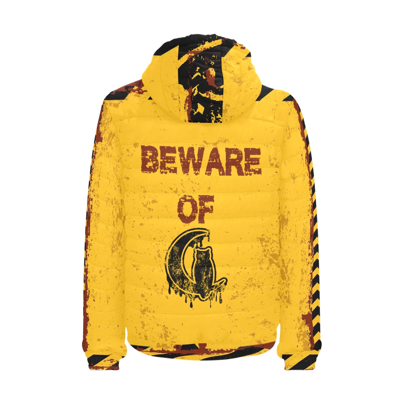 BEWARE Men's Padded Hooded Jacket